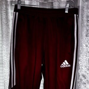 Adidas Kids Red‎ Joggers with White Accents